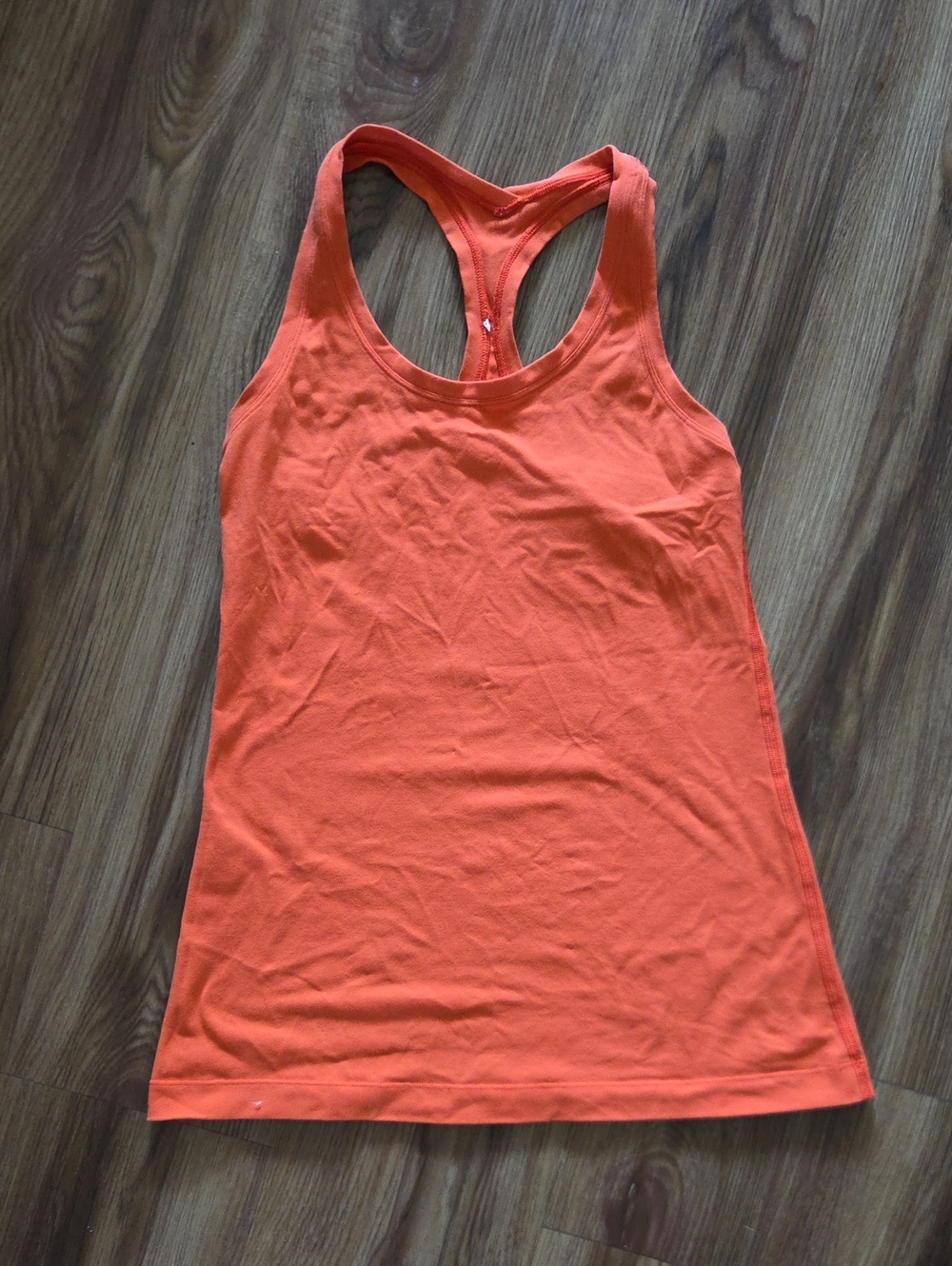 lululemon athletica Orange Racerback Tank Top See Measurements Tor Sizing